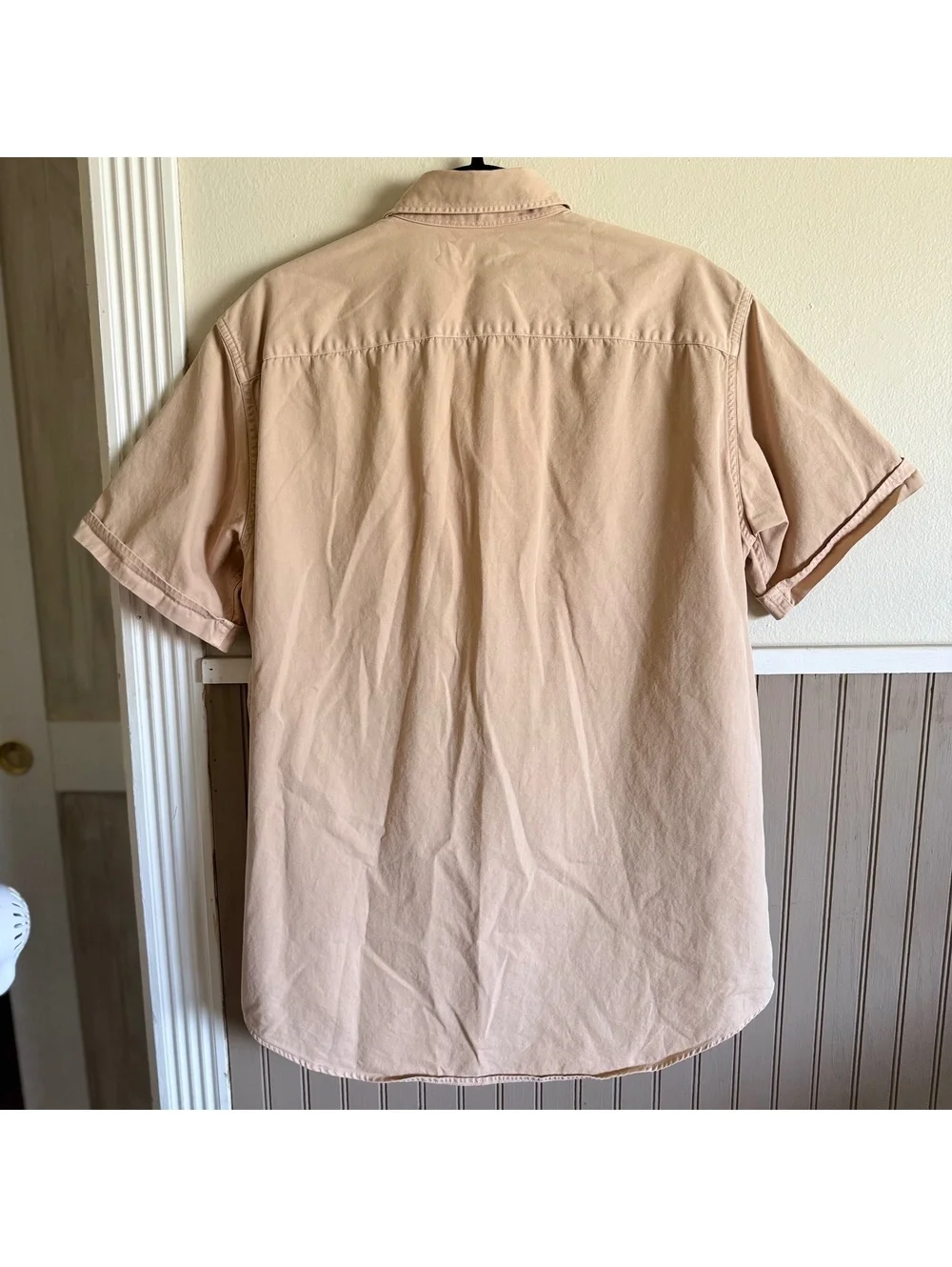 Vintage Y2K Polo Ralph Lauren Safari Utility Military Shirt Tan Cotton M